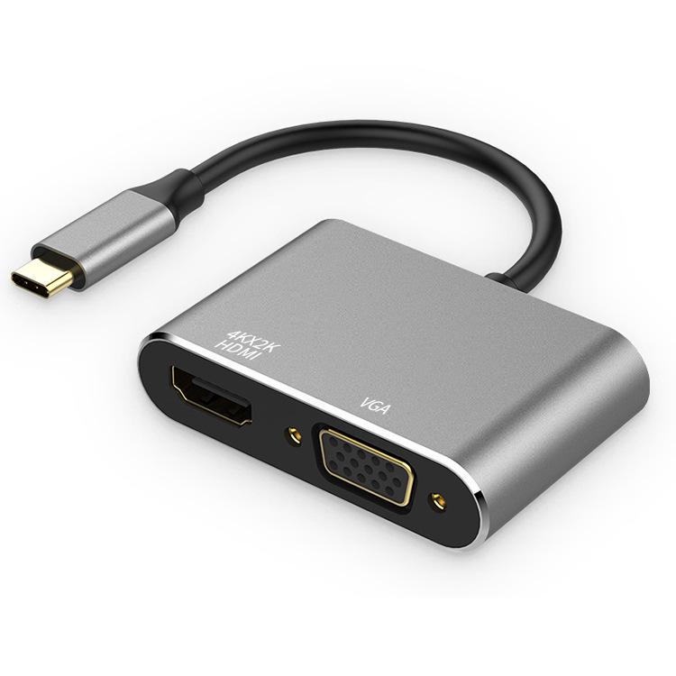 Type-C to 4K HDMI 7-in-1 Hub Docking Station Converter