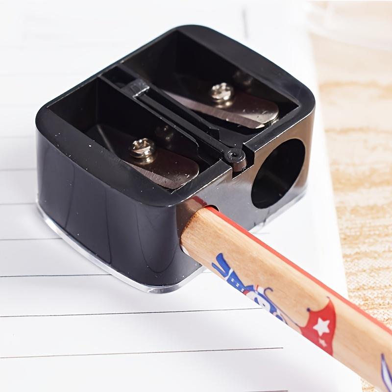 1pc Double Hole Manual Sharpener for Makeup Pencils Precision Sharpener for Essential Makeup Tool School & Art Supplies