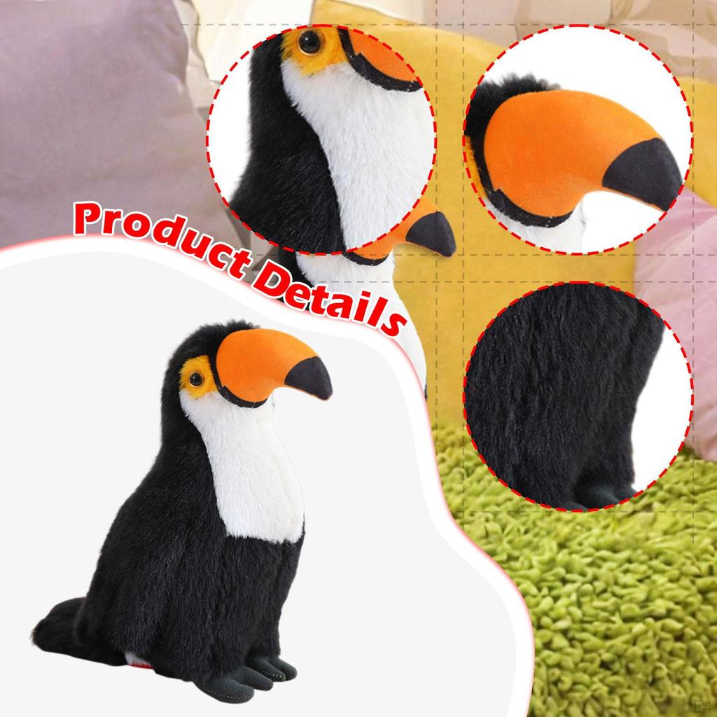 Tukan Spielzeug Realistisch Kuschelig Dekoration Gastgeschenke Multifunktionales Geschenk Stoffpuppe Robust für