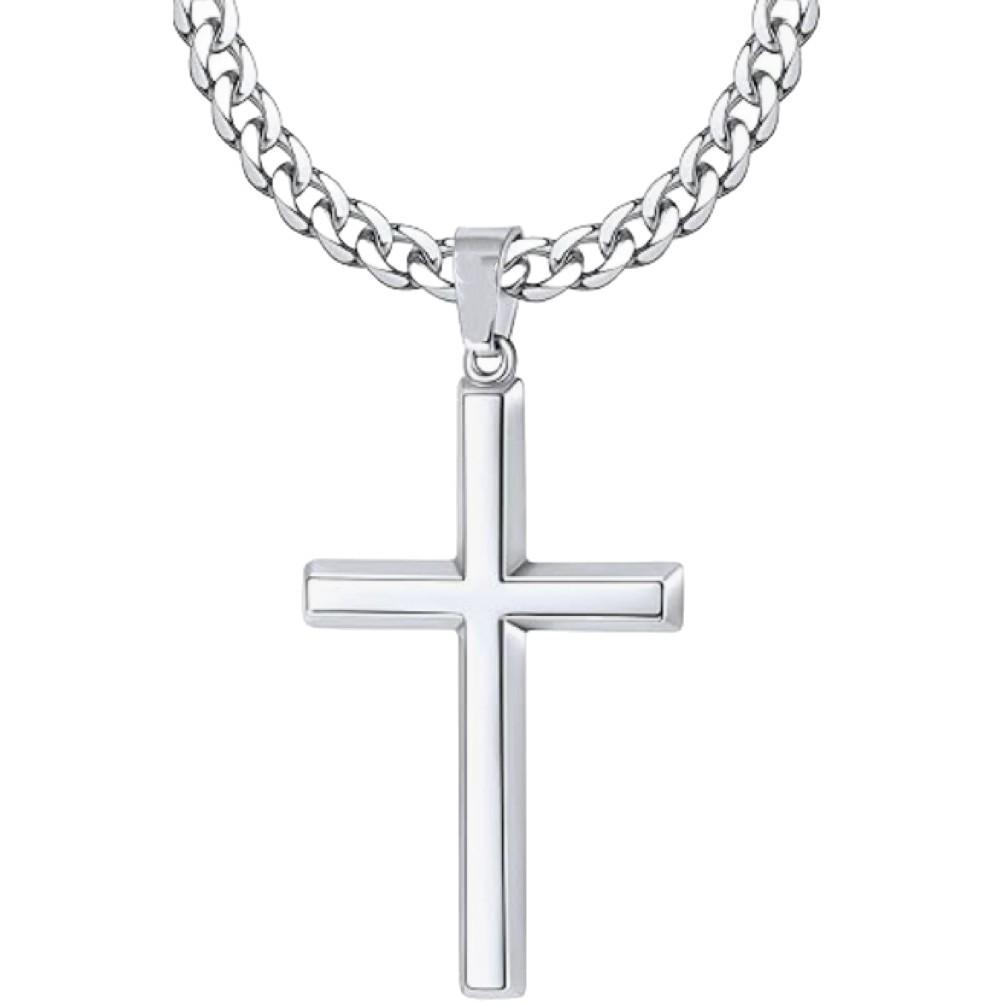 2026 Cross Necklace Simple Fashion Couple Wear Cross Pendant Jewelry Tide
