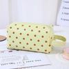 1/3Pcs Pink Polka Dot Pu Makeup Bag Set Large Capacity Sturdy Handle For Travel Daily Cosmetic Storage