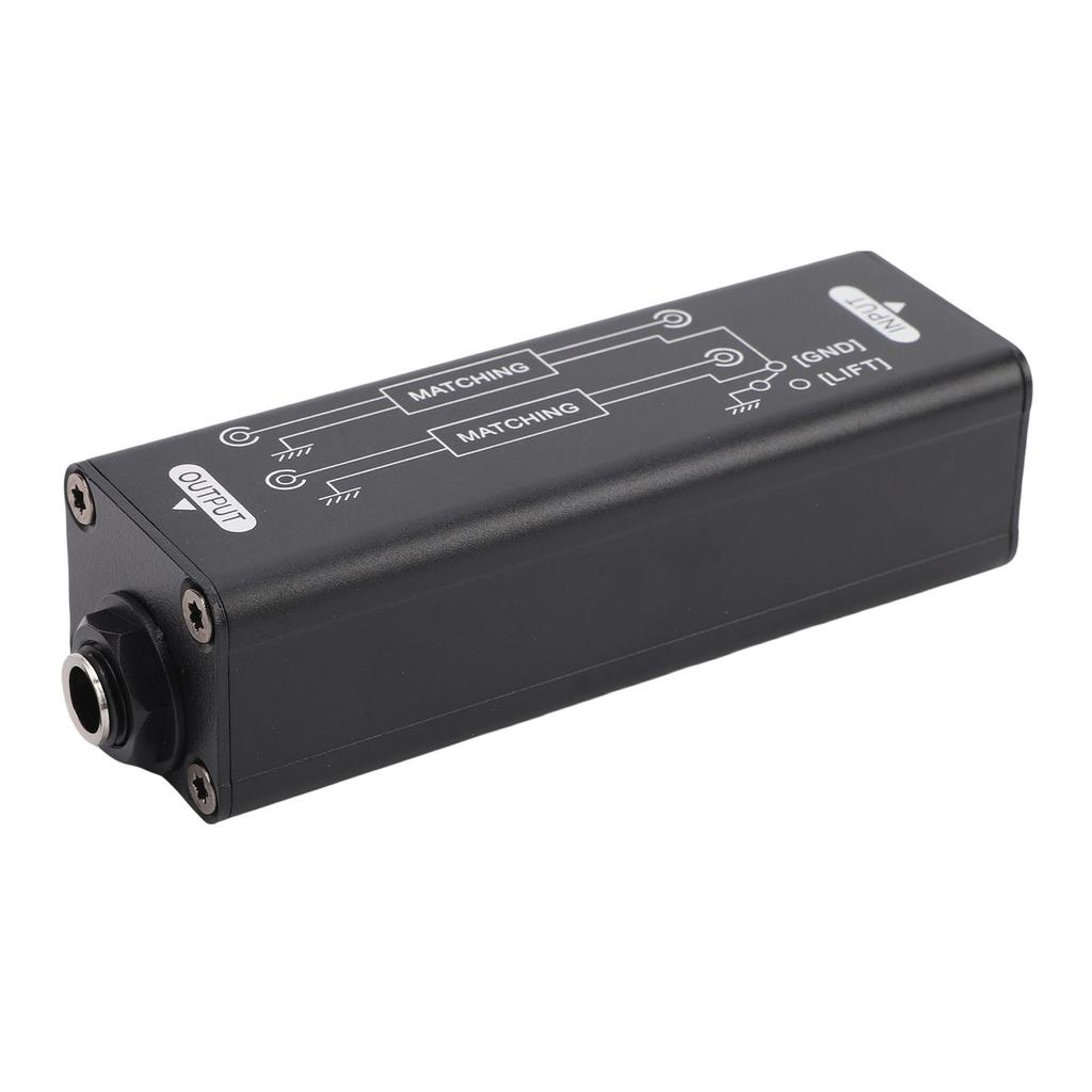 Sound Signal Isolator 6.35mm Sound Passive Noise Isolator Hum Eliminator for Studio Home Stage Use