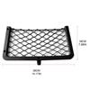 Car Net Bag with Screws for Secure Fit In Auto RV Home Marine Bus for Seat Side Plastic Frame with Stretchable Mesh Net