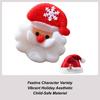 Christmas Iron On Patches 3D Festive Soft Plush Decor Craft Santa Claus Christmas Clothes Patches for Family Friends Home
