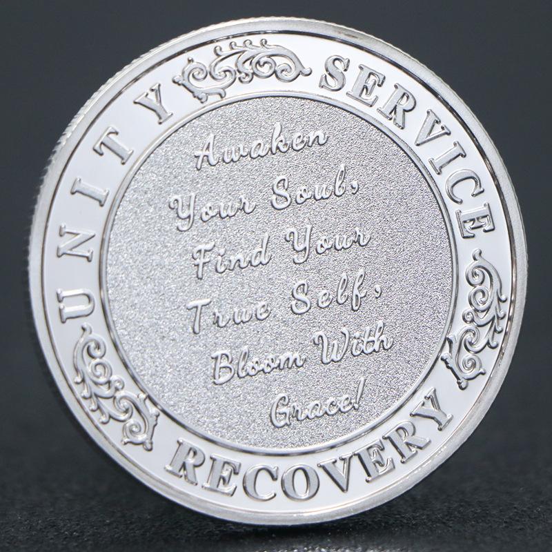 Pink Lady Rose Love Commemorative Coin, Valentine's Day Gift, Gold and Silver Plated, Commemorative Medal, Coin, Christmas gift, Stocking stuffers