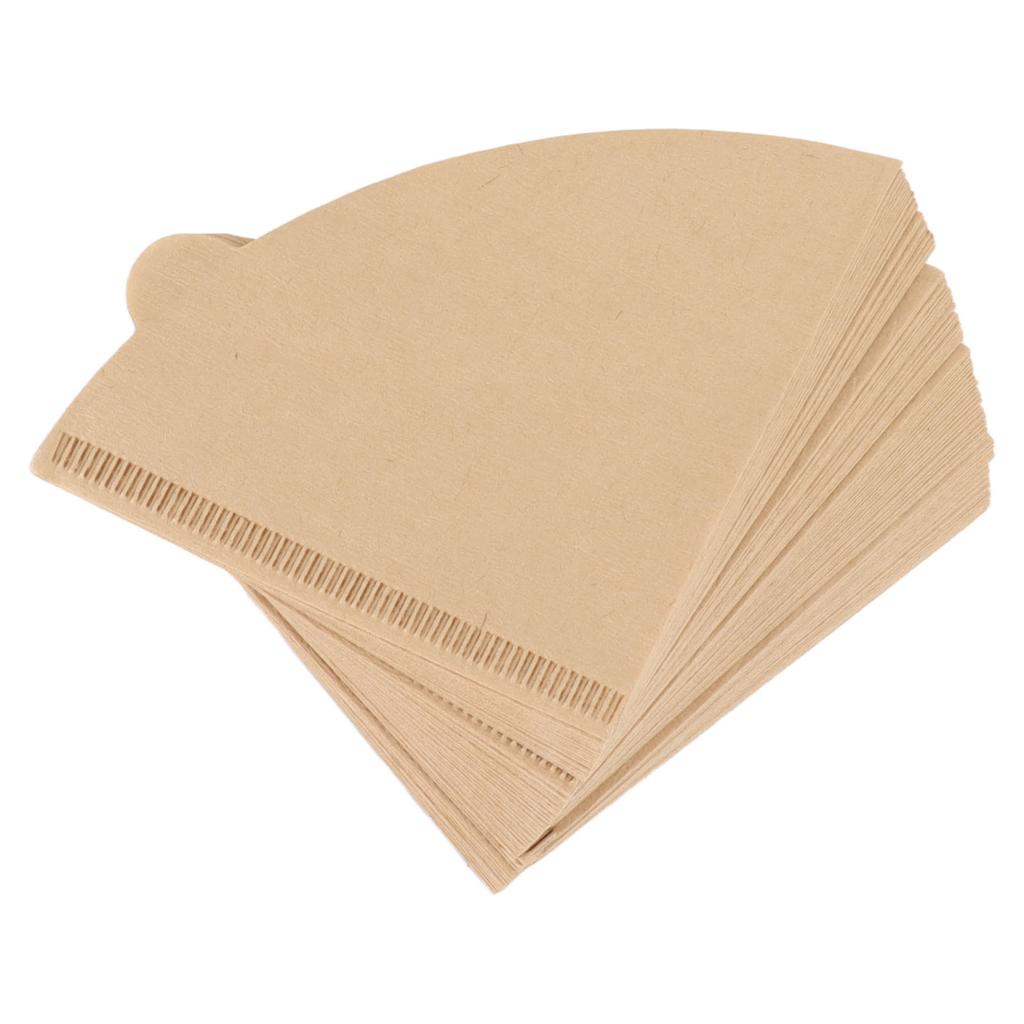 100PCS Cone Coffee Filter Paper Replacement 1‑2 Cup Disposable Coffee Dripper Fiber Filters