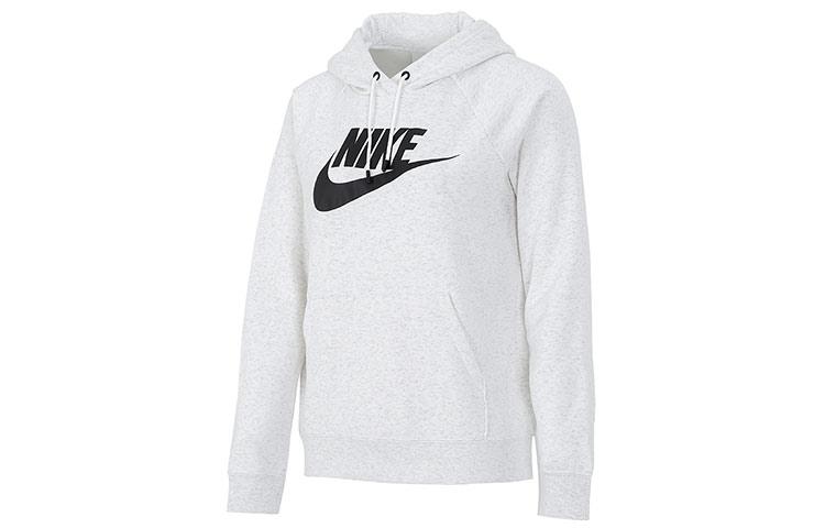 Nike Sportswear Essentials Sweatshirts Women s Gray Hooded Moderate Regular BV4127-051 M
