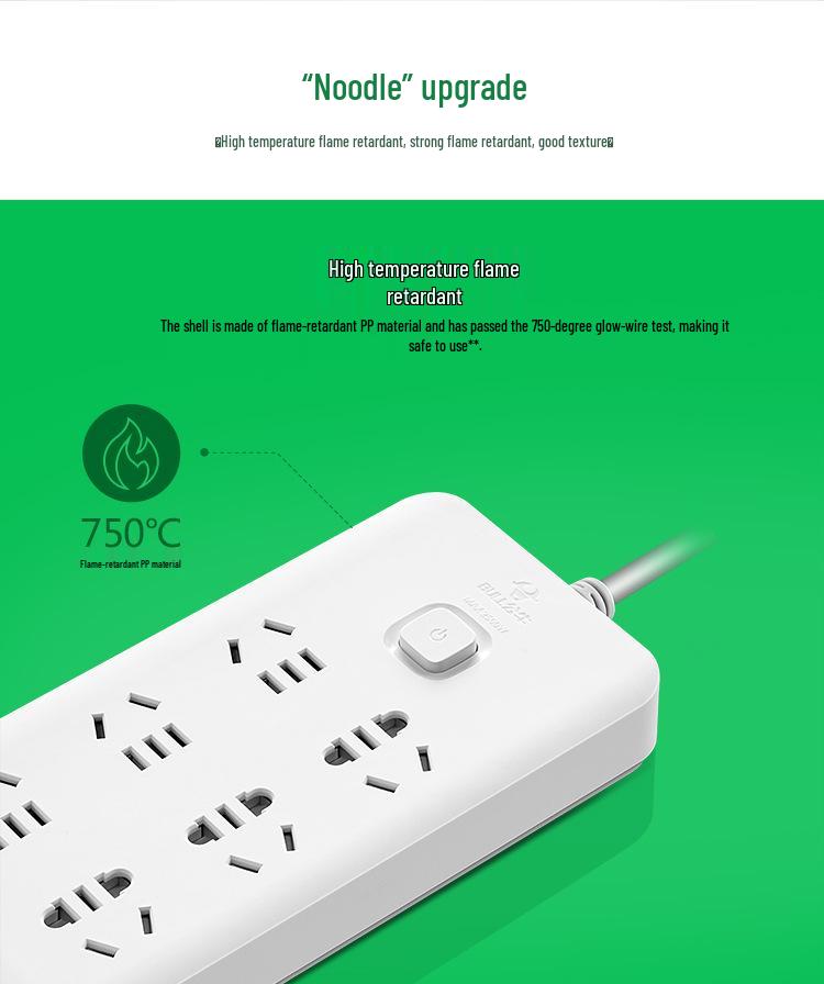 GN-B7060 Bull Power Strip: Six-Outlet Extension Cord with Master Control
