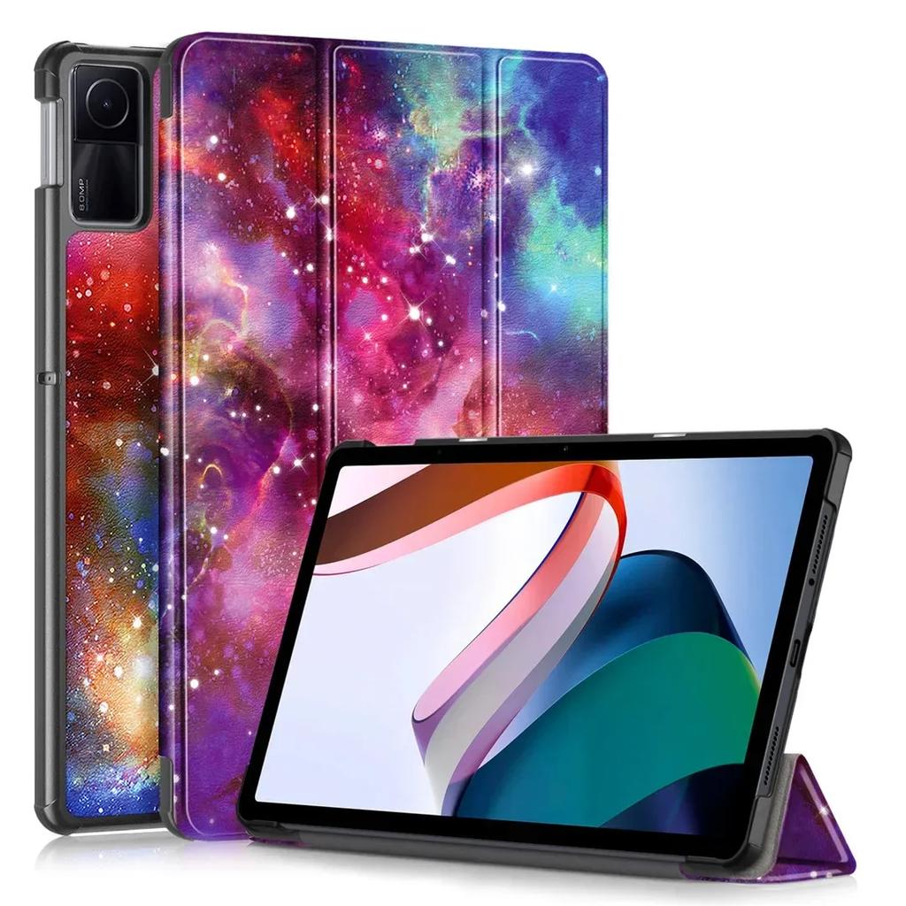 Kids Case For Redmi Pad 2 Red Mi Pad SE 11 Inch PU Leather Magnetic Tri-Folding Stand Cover For Redmi Pad 10.61