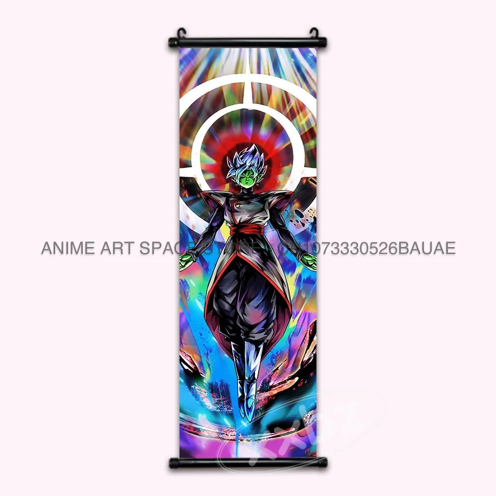 Dragon Ball Z Hanging Paintings Room Decorative Poster Hot Blooded Anime Saiyan Scrolls Picture Gotenks Vegeta Cartoon Wall Art
