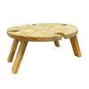 Wine Picnic Table Mini Detachable Dish for Cheese and Fruit Snack Tray Outdoor