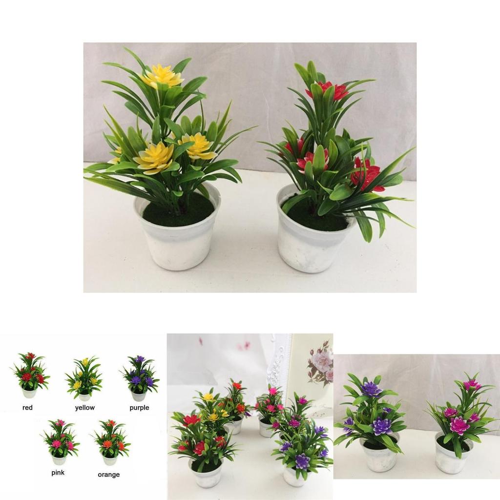 High-quality Artificial Flower With Pot For Indoor And Outdoor Home Garden Decor