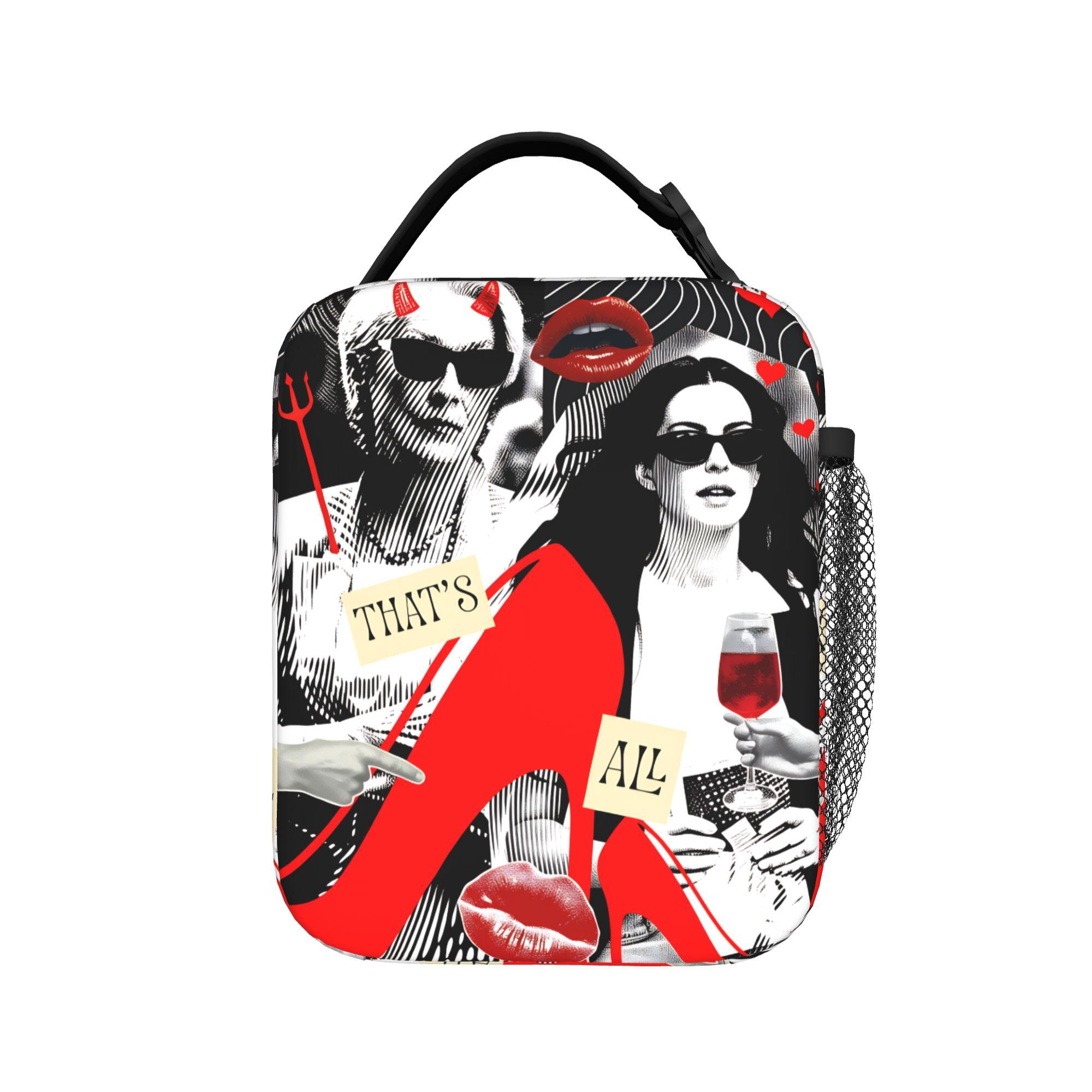 Sac à déjeuner de bureau tendance Film 2026 Boîte à lunch Kawaii pour adulte Sac isotherme portable Pique-nique Sac fourre-tout imprimé Oxford Sacs alimentaires as picture