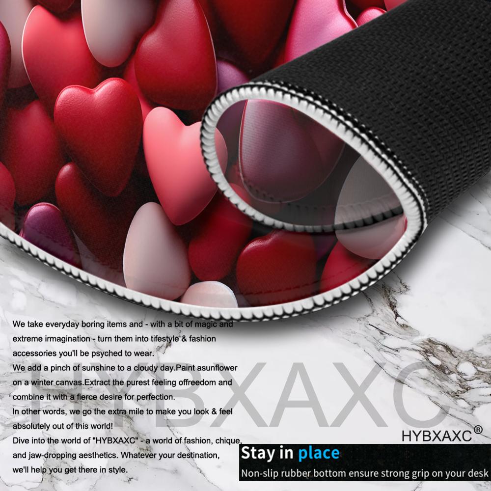 Kawaii Heart Mouse Pad Desk Mouse Pad Cute HD Desk Pad Extended Gaming Keyboard Mats Large XXL Gamer Mousepad 90x40