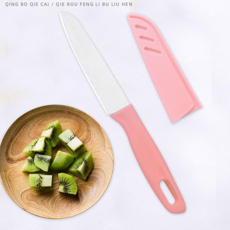 JIN NIANG ZI Home Kitchen Fruit Knife Melon Fruit Peeler Belt Knife Set Pocket Knife Lightweight Sharp Convenient Paring Knife