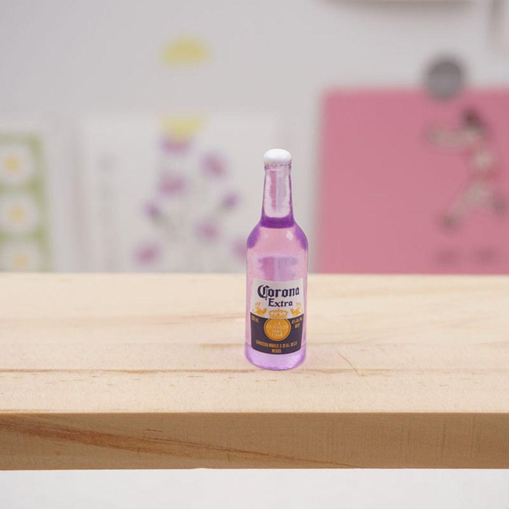 3pcs Miniature Miniature Beer Bottle Wine Mini Wine Bottle DollHouse Decoration