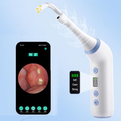 Elektrický viditelný odstraňovač mandlových kamínků ve vakuu, sada se 3 režimy sání, nástroj pro ústní hygienu pro odstranění mandlových kamínků, péče o svěží dech