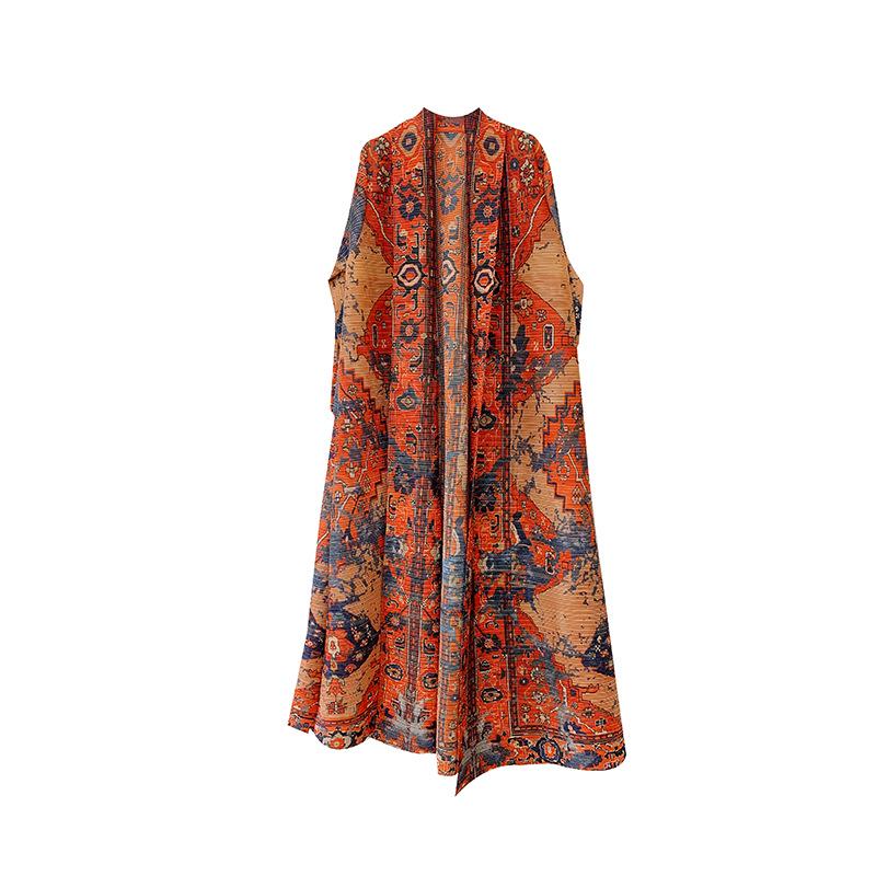 2024 Middle East Women’s Long Printed Robe Dress