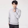 Men S Solid Color High Neck Knitted Pullover Sweater