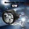 Motorcycle Headlight Spot Lights High Bright Waterproof Scooter Auxiliary Lamp Spotlights 6 LED Fog Bulb Work Lights with Switch