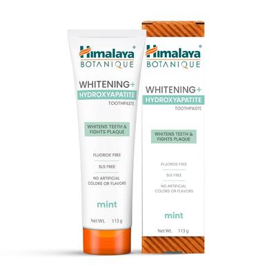 Botanique Aufhellende Hydroxylapatit-Zahnpasta 113g | Natürliche Zahnschmelzreparatur | Fluoridfrei | Vegan & Bio