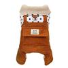 Pet Clothing Teddy Dog Clothes Autumn and Winter Thickened Warm Four-legged Cotton-padded Overalls