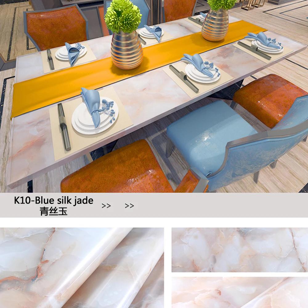 Self Adhesive Wallpaper Marble Pattern Kitchen Waterproof Oil Resistant Dirt Resistant Stickers Furniture Renovation Wallpapers