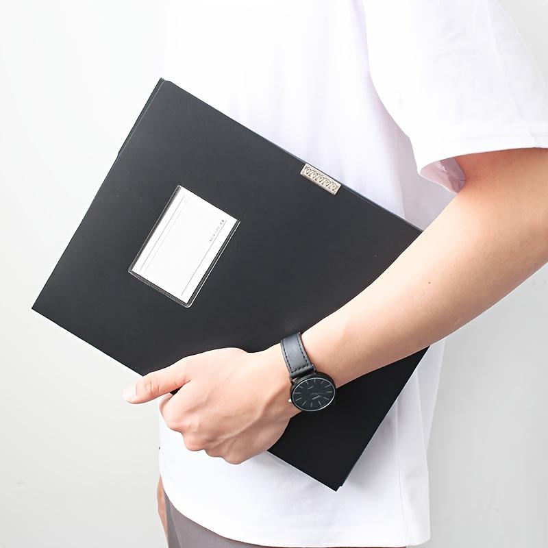12pcs Foldable PP File Classification Box for A4 Size - Thickened 2.17inch Storage Box for Personnel And Financial Documents