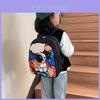 Mochila Infantil Espacial Astronauta de Nylon Fofa Para Meninos Meninas 1º-2º Ano Respirável Leve