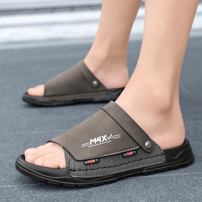 Sandals Men's Summer Wear Non-slip Thick-soled Wear-resistant Driving Slippers Outdoor Sports Wading Beach Sandals