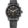 Briggs Black Dial Black Leather Men's Quartz Watch 1791426