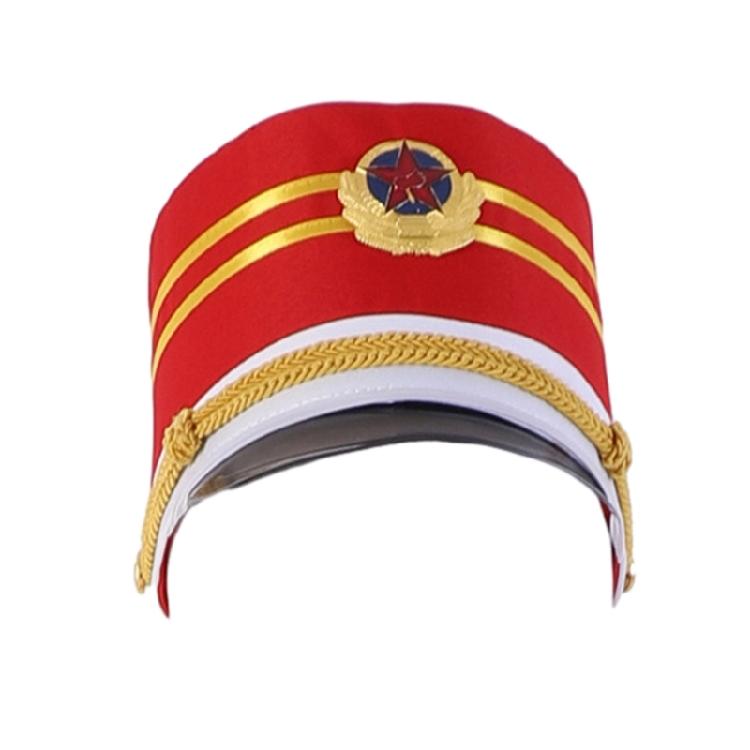 European Style Marches Band Hat Performances Party Show Drum Majors Hat for Kid