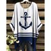 Camiseta Nueva de Verano Llimit para Mujer Elegante Vacaciones Gráfico Geométrico Simple Manga Corta Camiseta Moda Callejera Cuello Redondo Ropa de Mujer