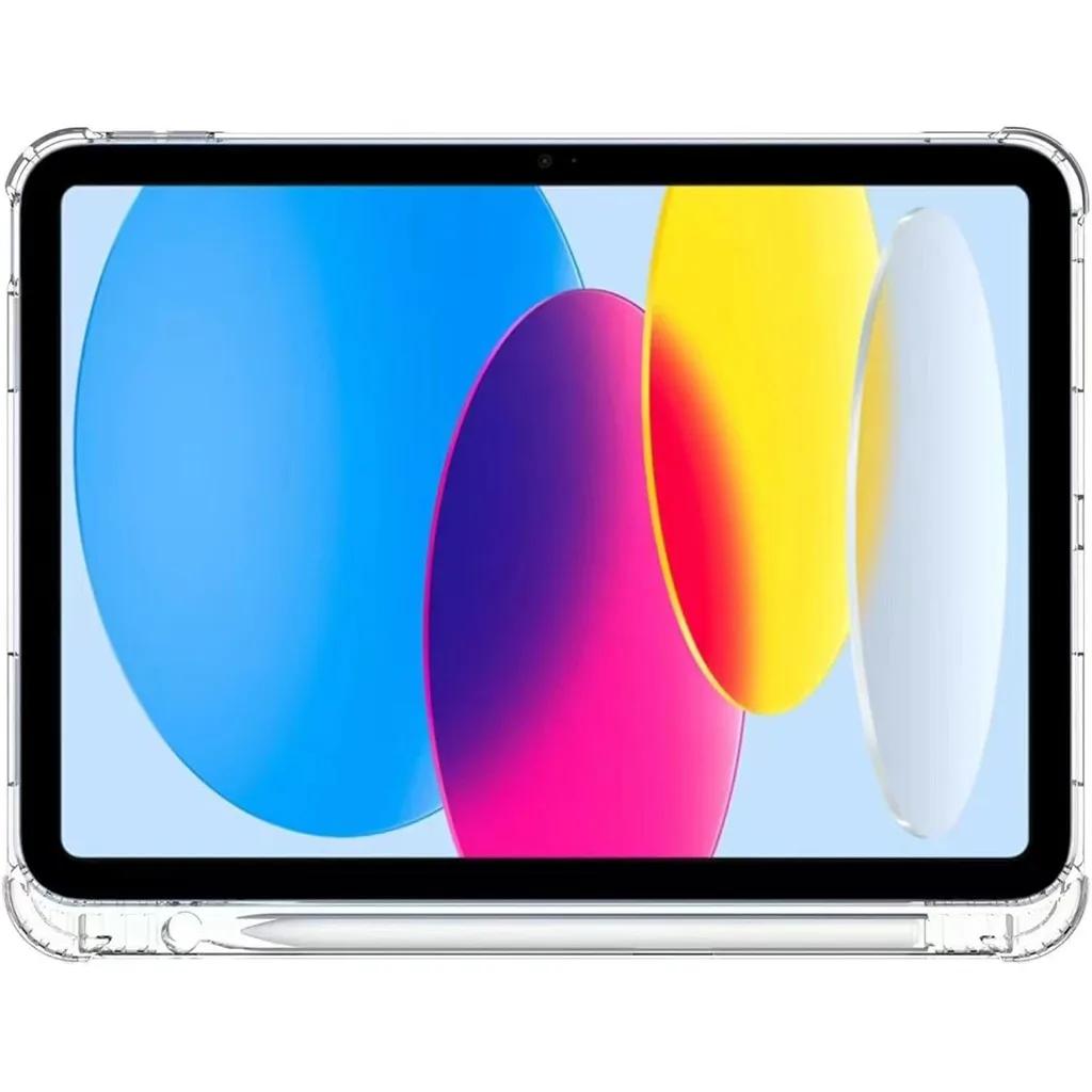 Transparent Aribag Table Case For IPad 10th A16 2025 Air 3456 Mini 12345 iPad Pro 10.5 11 12.9 Ultra Thin with Anti-drop Pencil Holder Tablet Cover