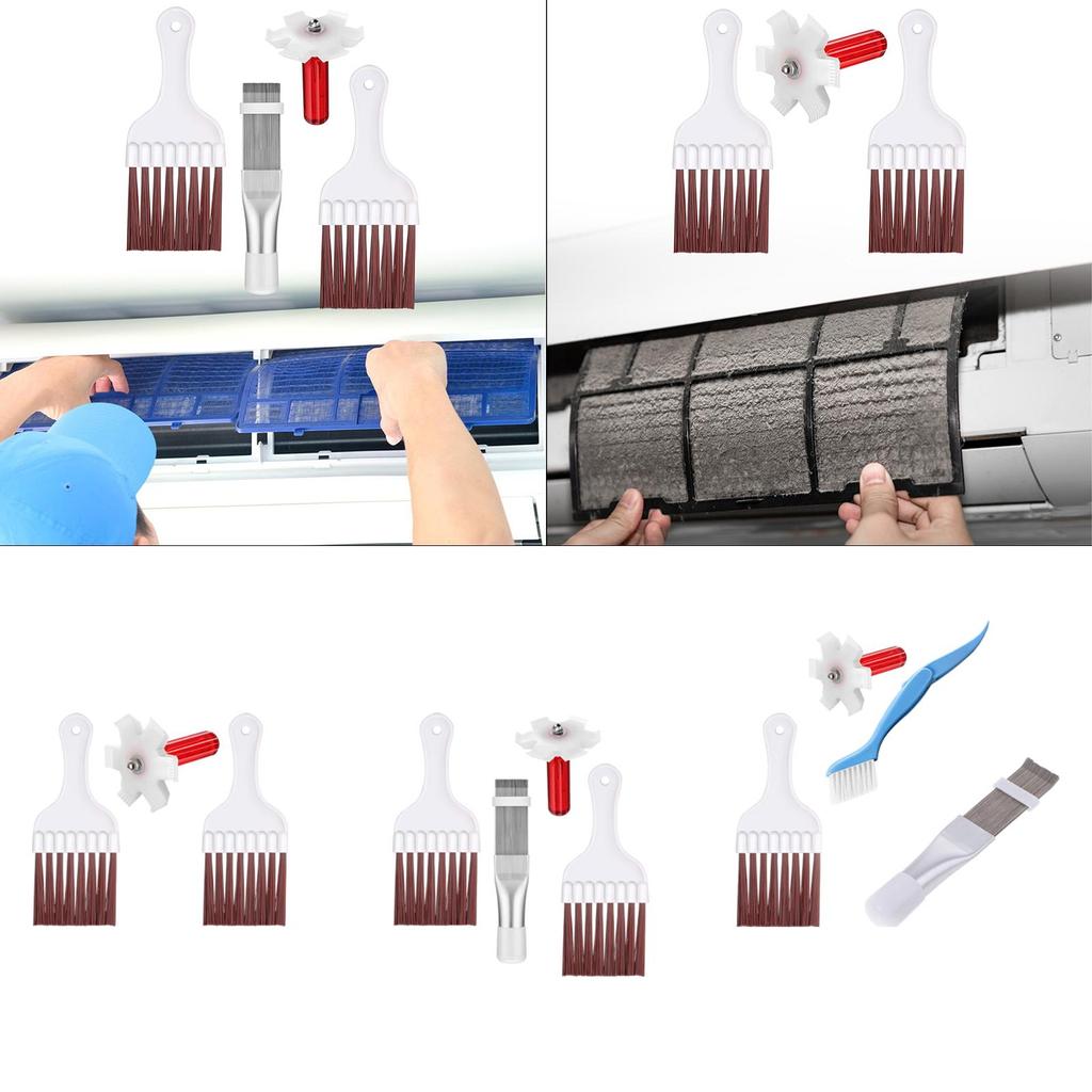 Klimaanlagen Lamellenbürsten Reiniger Set Kühlschrank Kondensatorschlange Kamm