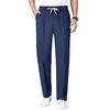 Men’s Straight Leg Casual Pants with Elastic Waistband and Pockets Drawstring Waist Lightweight Athletic Trousers for Everyday Wear