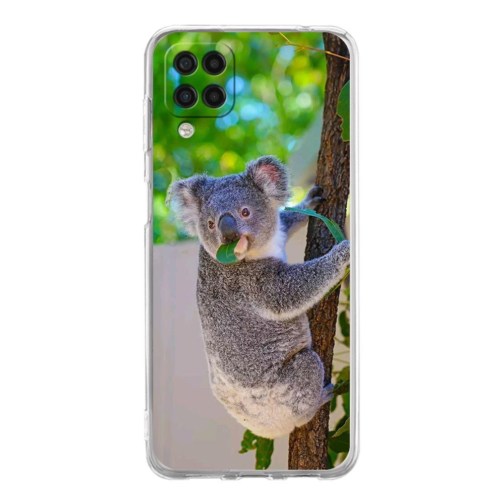 Phone Case For Samsung Galaxy A13 A33 A35 A55 A73 A53 A23 A51 A71 A21S A72 A31 A41 A05s A03S A15 A25 5G Clear Cover Koala