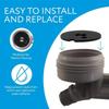 3Pcs 7204362 Water Softener Venturi Gasket Replacement For Kenmore &