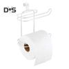 Toalettpapirholder Papirstativ Dobbeltlagsdesign Sterk lastbærende Rustbestandig Papirrulldispenser Baderom Kjøkkenorganisator