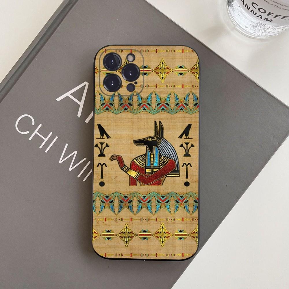 Egypt Nefertiti Anubis Ankh Phone Case For iPhone 15 14 11 12 13 Mini Pro XS Max Cover 6 7 8 Plus X XR SE 2020 Funda Shell