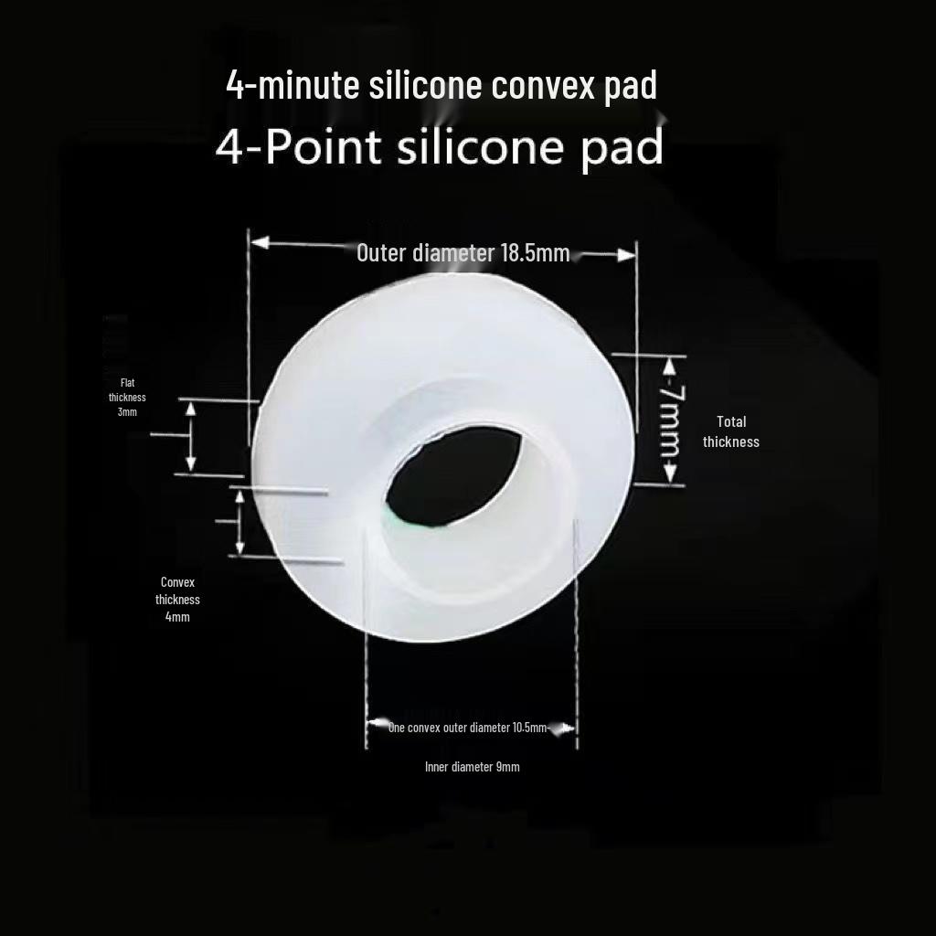 4-6 Minute Silicone Convex Gasket: Shower & Faucet Repair, Waterproof Seal, Corrugated Pipe