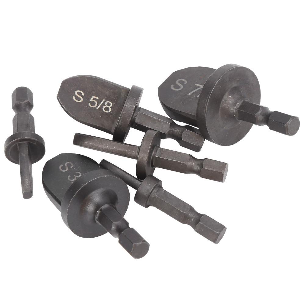 6 PCS Soft Copper Tubing HVAC Swaging Tool Swage Expander Drill Bit  Air Conditioner Installation