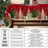 Merry Christmas Tree Snowflake Polyester Tablecloth For Table Decor Winter Xmas Kitchen Dining Table Cloth Christmas Decorations