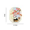 4 Stück Panda Magnet Kühlschrankaufkleber Reisesouvenirs Metall Wanddekoration Museum Kreatives Handgeschenk Magnet Kühlschrank Niedlich