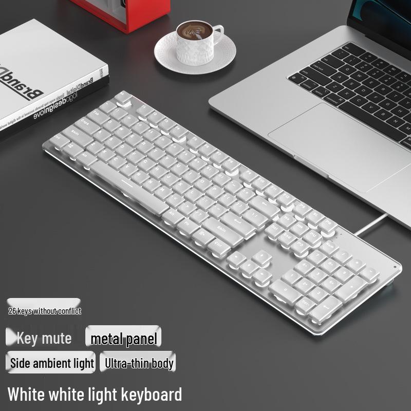 K8 Wired/Wireless Mechanical Keyboard & Mouse Set for Office and Gaming