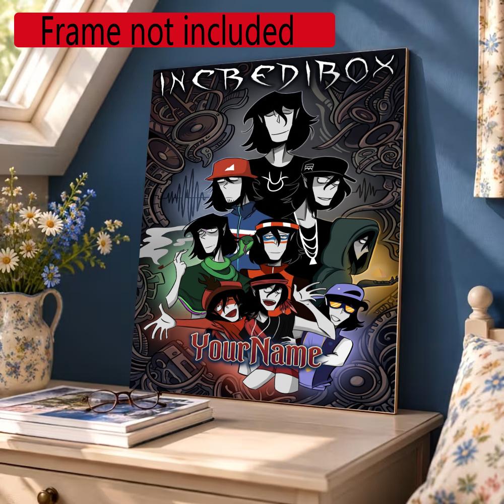 Incredibox Customize Your Name Diamond Painting Round Diamond Diy Frameless Holiday Artwork Suitable For Home Office Wall Decoration