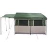 Family Tent for 4 Persons Green and White 324 x 255 x 230 cm