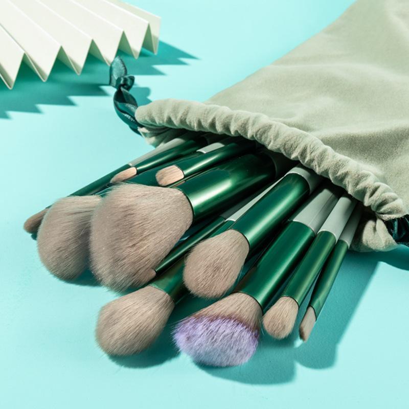 13Pcs Makeup Brush Set Full Function Cosmetic Brushes With Portable Storage Bag For Travel Daily Beauty Makeup