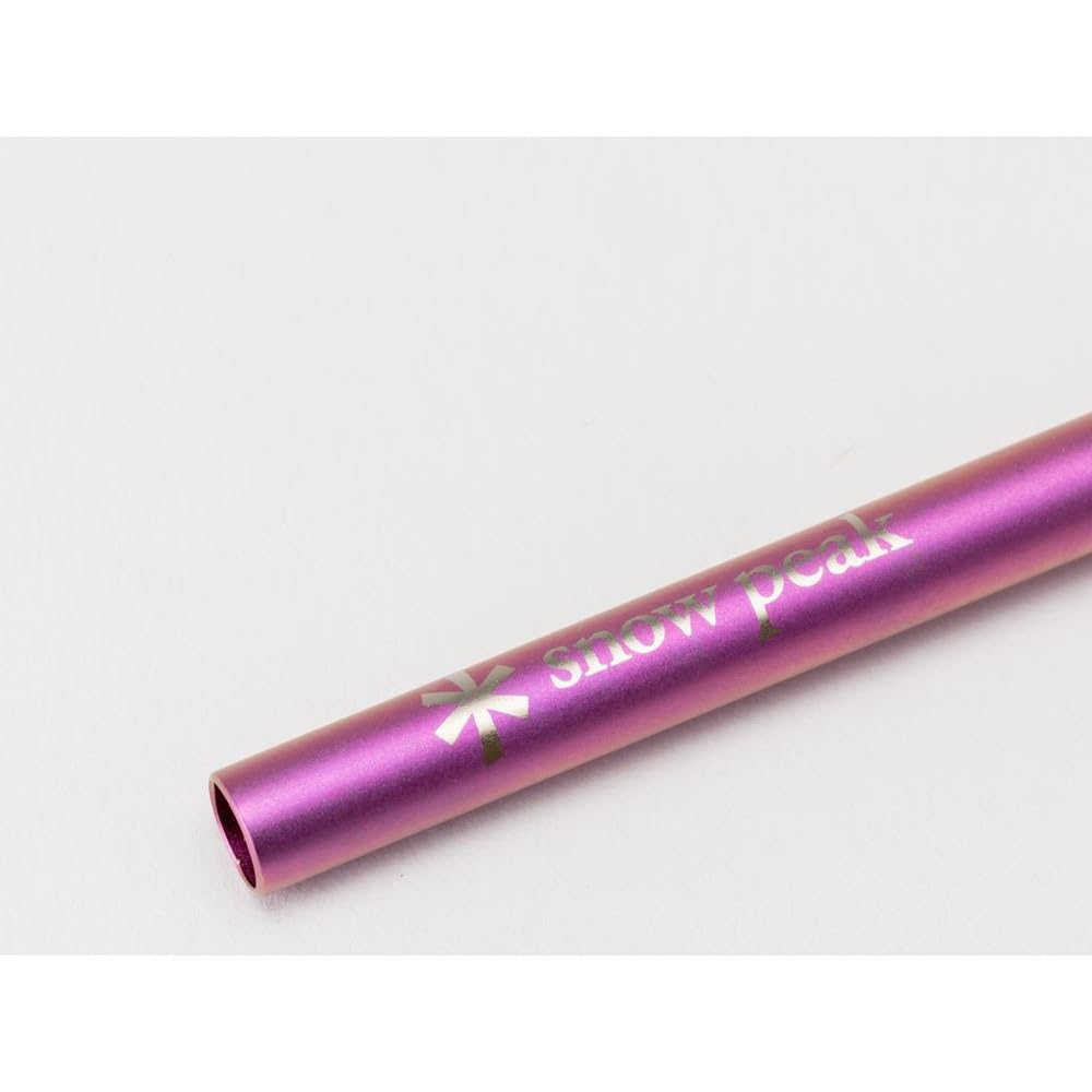 Snow Peak Snow Peak Festival Set of 2 Titanium Straws Pink and Purple Camping Cooking Snow Peak [2022 Spring] FES-222-2