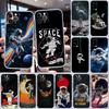 Astronaut Space Moon Transparent Phone Case for Motorola Moto Edge 20 30 40 50 S30 Fusion Ultra Pro Neo Lite + G200 G23